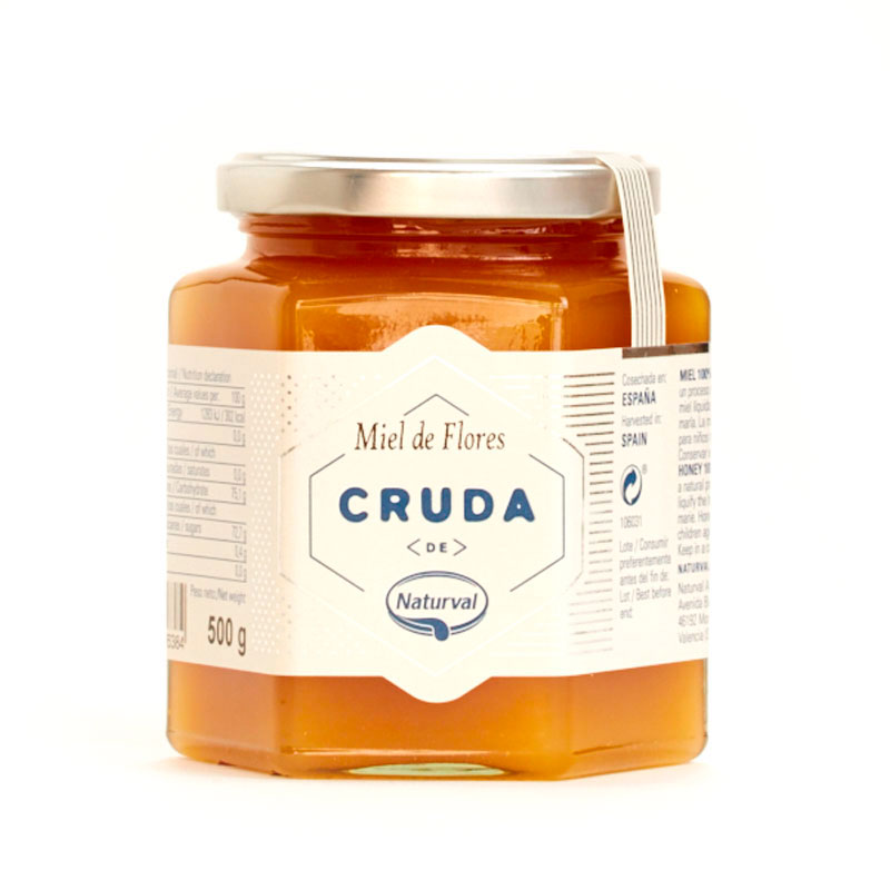 miel cruda flores 500g